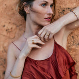 Personalised Lalita Spinning Ring - Gold