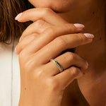 Peridot Spinning Ring, August Birthstone Spin Ring, August Birthstone Ring, Silver Peridot Spinner Ring