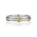 Silver Peridot Spinning Ring, August Birthstone Spin Ring, August Birthstone Silver Ring, Sterling Silver Peridot Spinner Ring, 