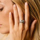 Rose Quartz Spinning Ring