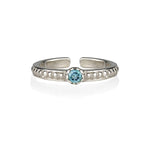 Blue Topaz Toe / Midi Ring