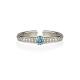 Blue Topaz Toe / Midi Ring