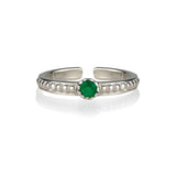Green Onyx Silver Midi / Toe Ring