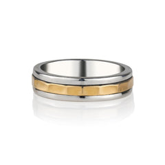 Karma Fortune Mixed Metal Unisex Spinning Ring