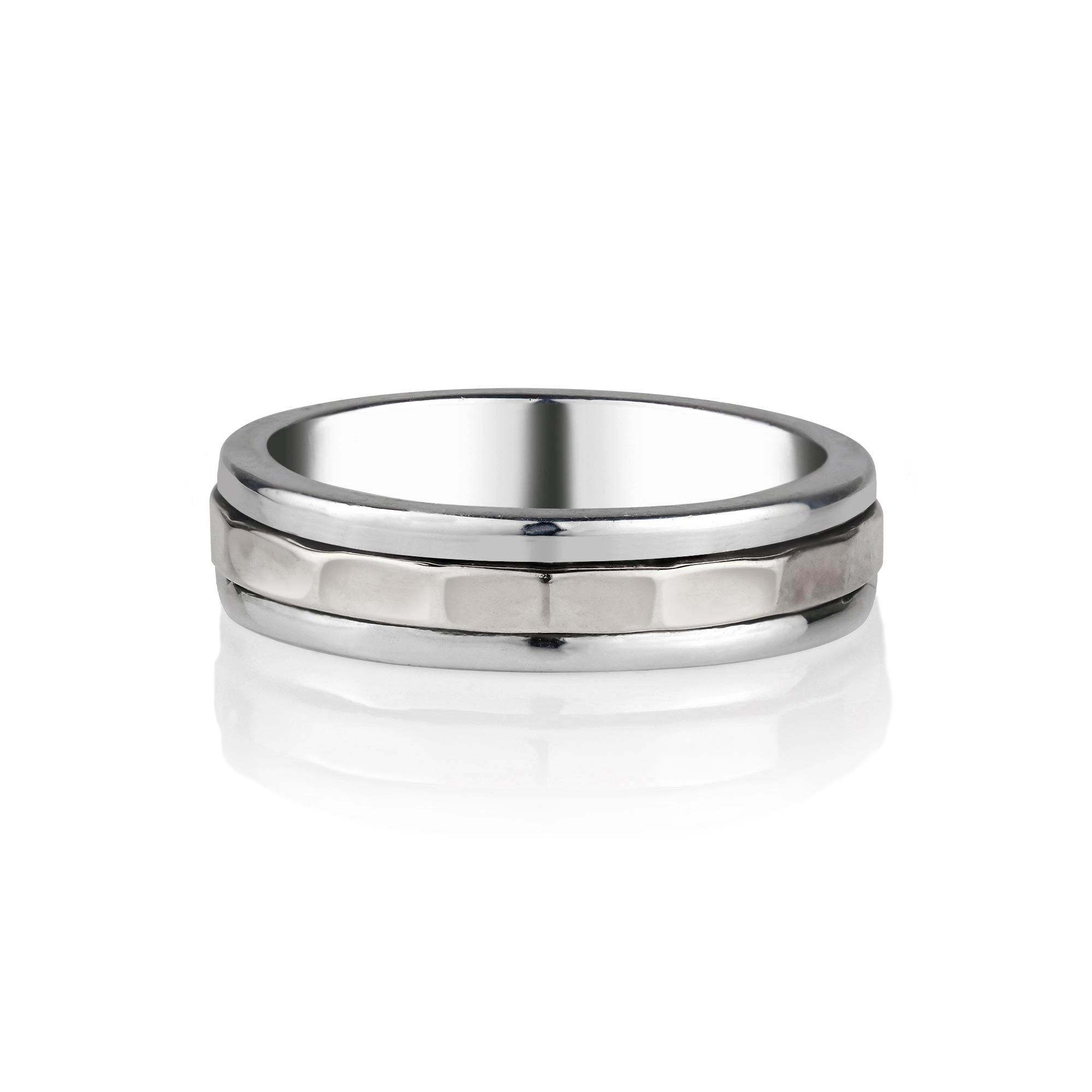 Karma Abundance Unisex Silver Spinning Ring