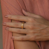Gold Amore Word Spinning Ring
