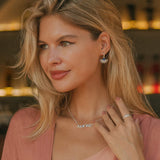 AMORE WORD SILVER NECKLACE AND MATCHING RING