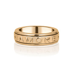 Amore Word Gold Spinning Ring