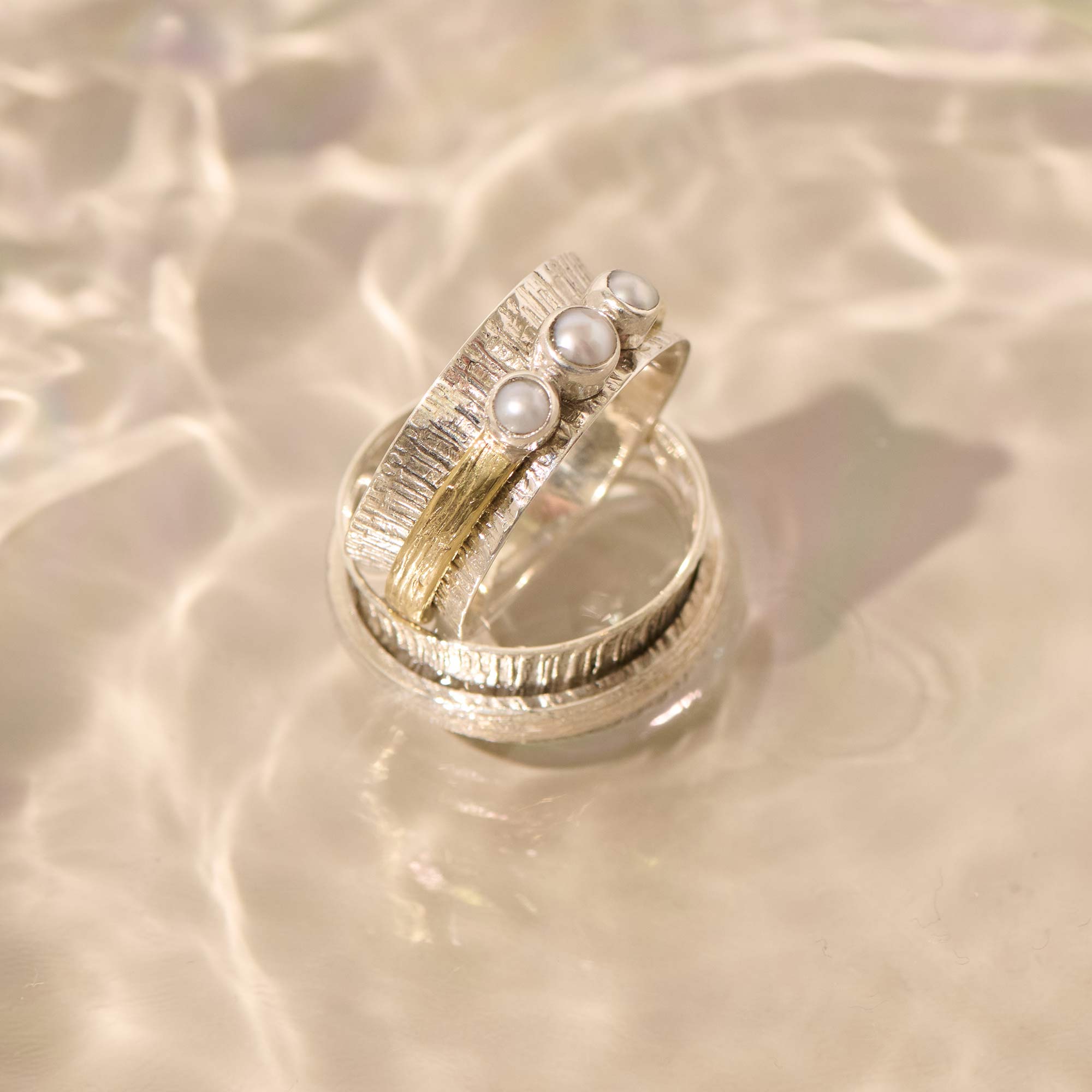 Silver Handmade Spinning Rings