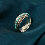 Turquoise Silver Spinner Ring