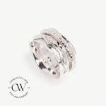 Aura Zen Sterling Silver Spinning Ring