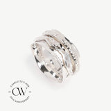 Aura Zen Sterling Silver Spinning Ring