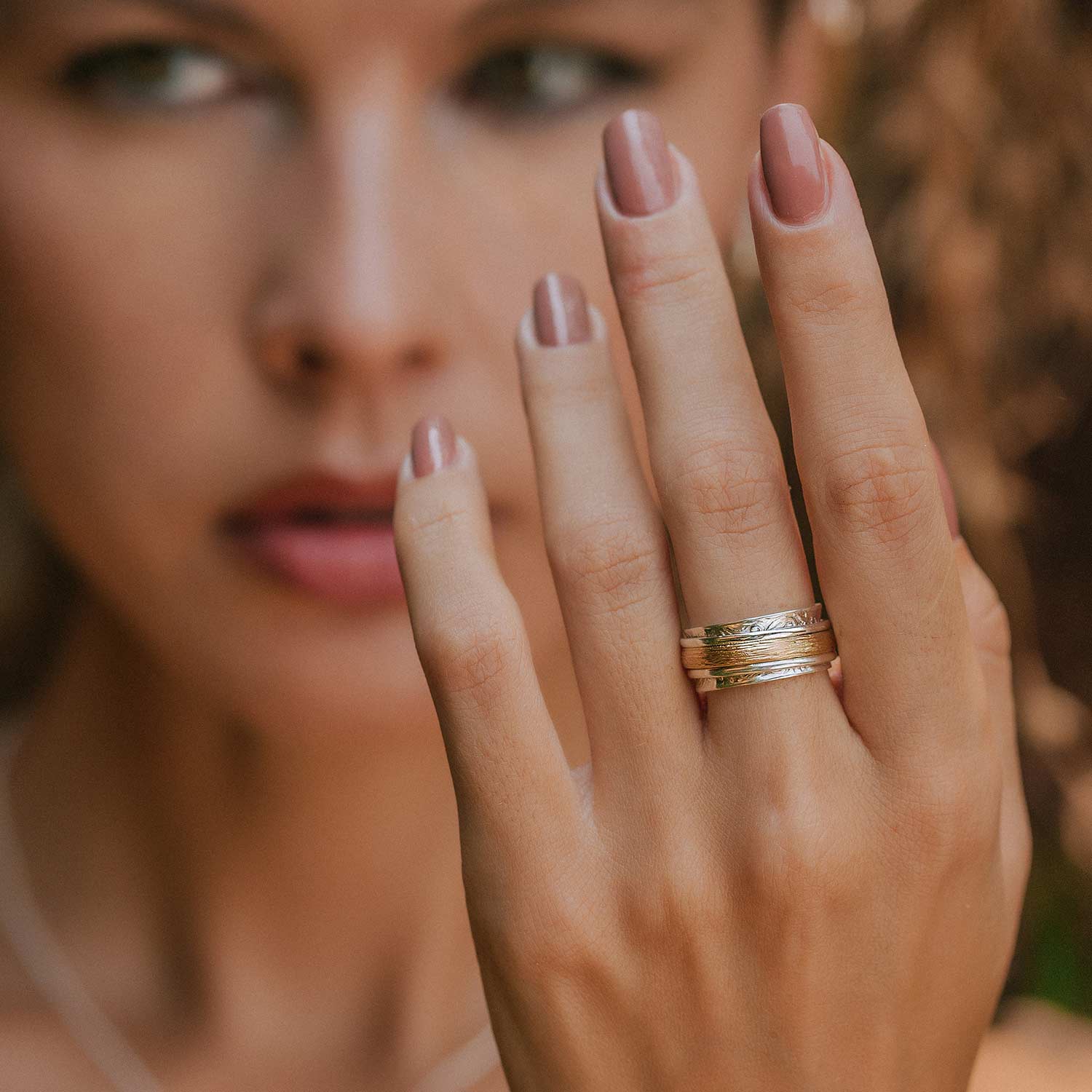 Mixed Metal Anxiety Ring