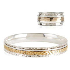 Karma Fortune Spinning Ring and Bangle Set