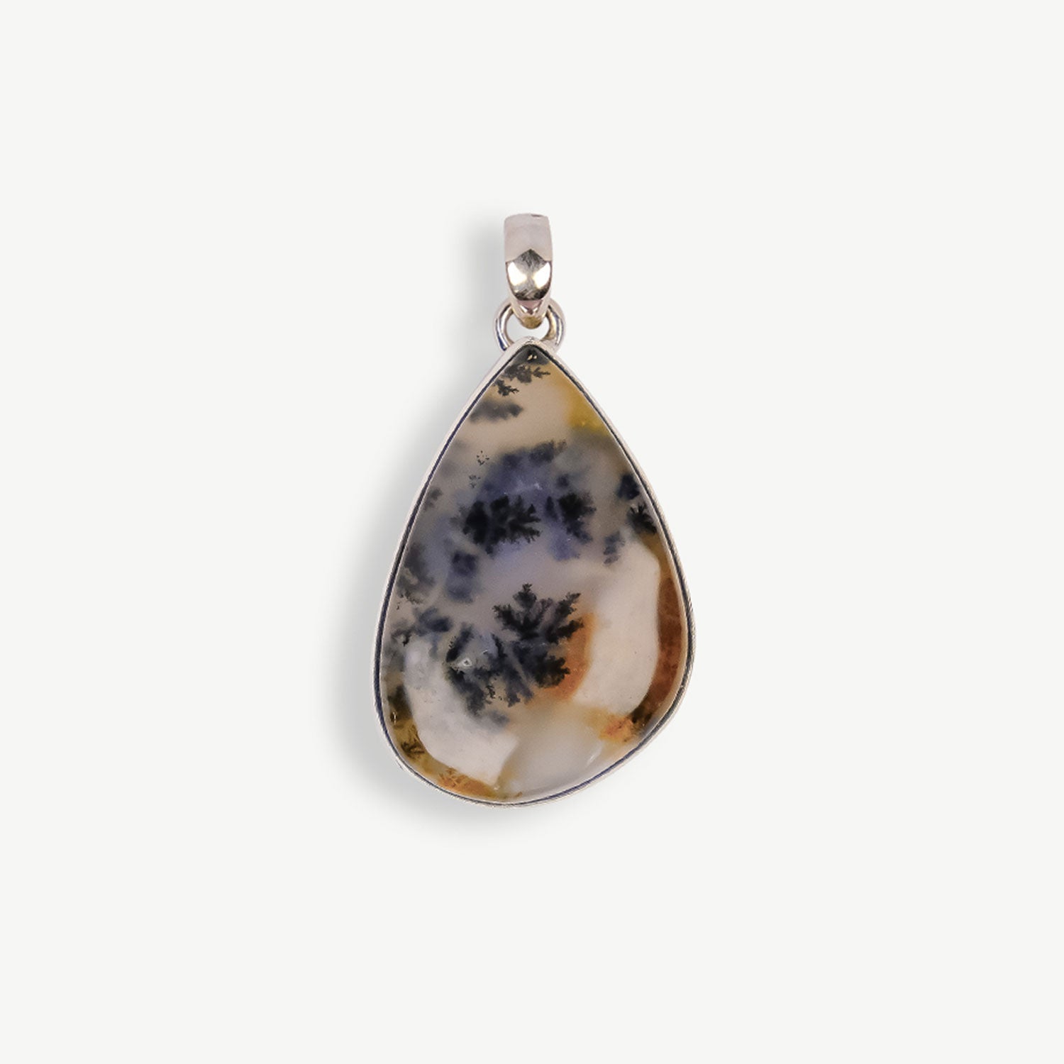 Montana Agate Pendant, Tear Drop Montana Agate Pendant, Beautiful Stone Pendant