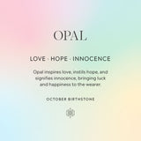 October Birthstone Gift Card Front