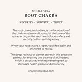 Root chakra meaning card, security, survival and trust