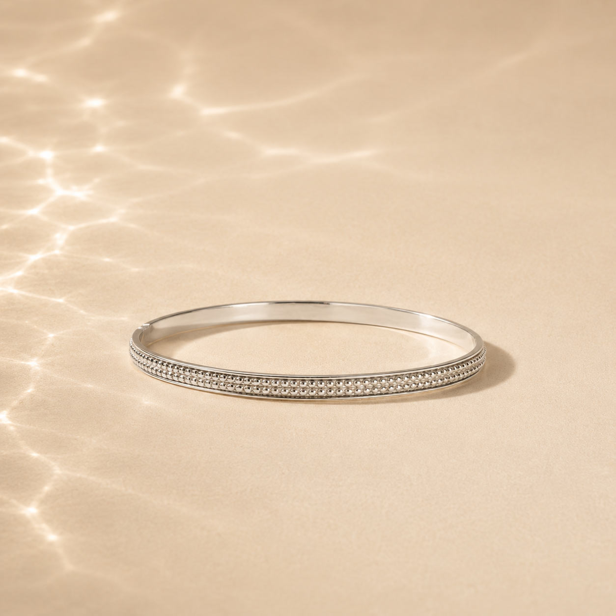Sterling Silver Spinning Bangle, Handmade Silver Spin Bangle, Silver Fidget Bangle
