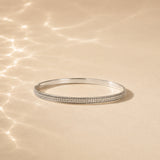 Sterling Silver Spinning Bangle, Handmade Silver Spin Bangle, Silver Fidget Bangle
