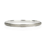 Rawa Bead Spinning Bangle, Sterling Silver Double Band Spinning Bangle, Beaded Silver Spinning Bracelet
