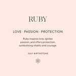 July Birthstone Gift Card Back