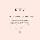 July Birthstone Gift Card Back