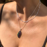 Ruby In Zoisite Pendant, Layered Necklaces, Ruby In Zoisite Pendant on adjustable chain