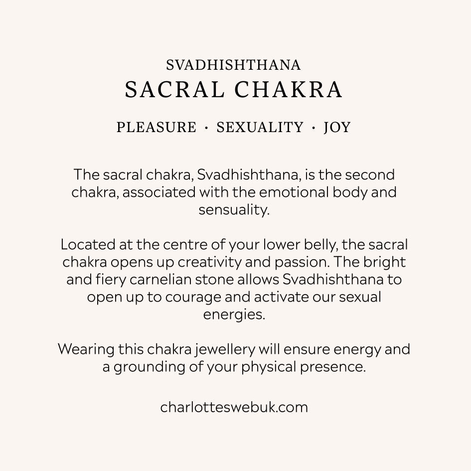 Sacral Chakra Benefits Card