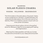 Solar Plexus Benefits Card