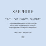 September Birthstone Gift Card Front