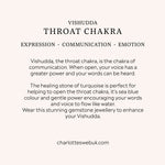 Throat Chakra Benefits Card