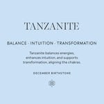 December Birthstone Tanzanite Gift Card Back