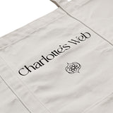 Charlotte's Web Logo Tote Bag, Cream Logo Tote Bag, Tote Bag