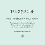 December Birthstone Turquoise Gift Card Back