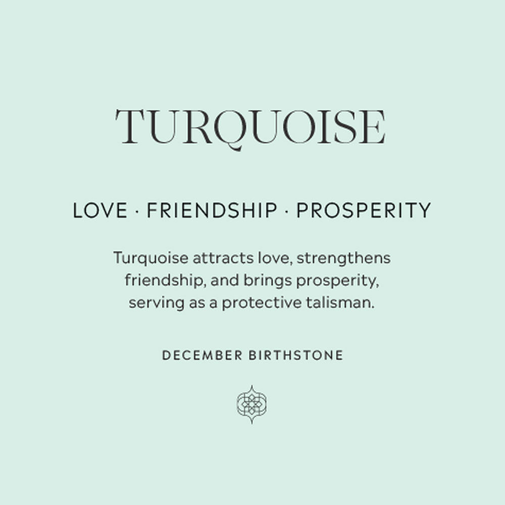 December Birthstone Turquoise Gift Card Back