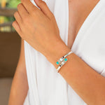 Sarisha Spirit Bangle - Silver