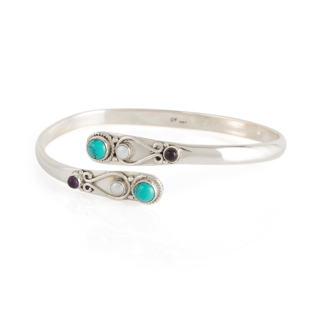 Sarisha Spirit Bangle - Silver
