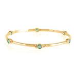 HOLI JEWEL EMERALD GOLD BANGLE