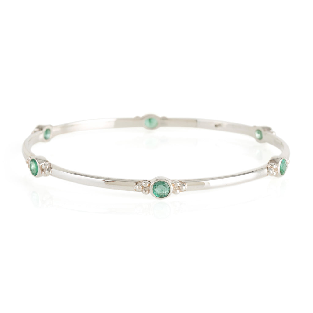 Holi Jewel Emerald Bangle