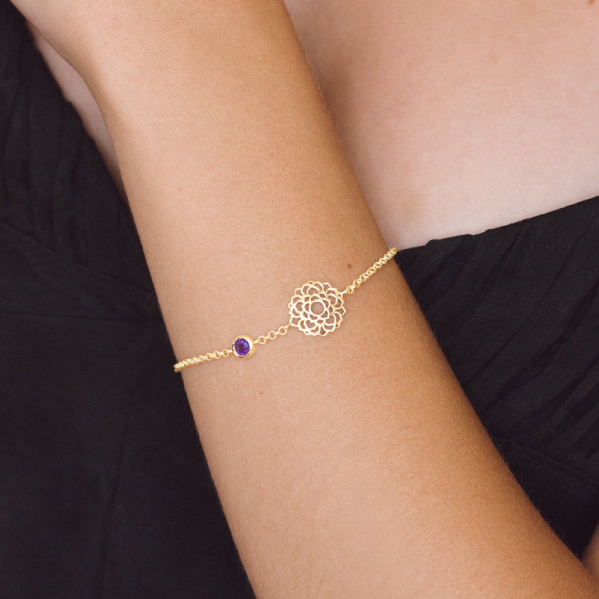 CROWN CHAKRA BRACELET GOLD