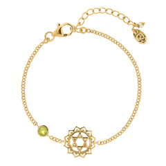 HEART CHAKRA BRACELET GOLD