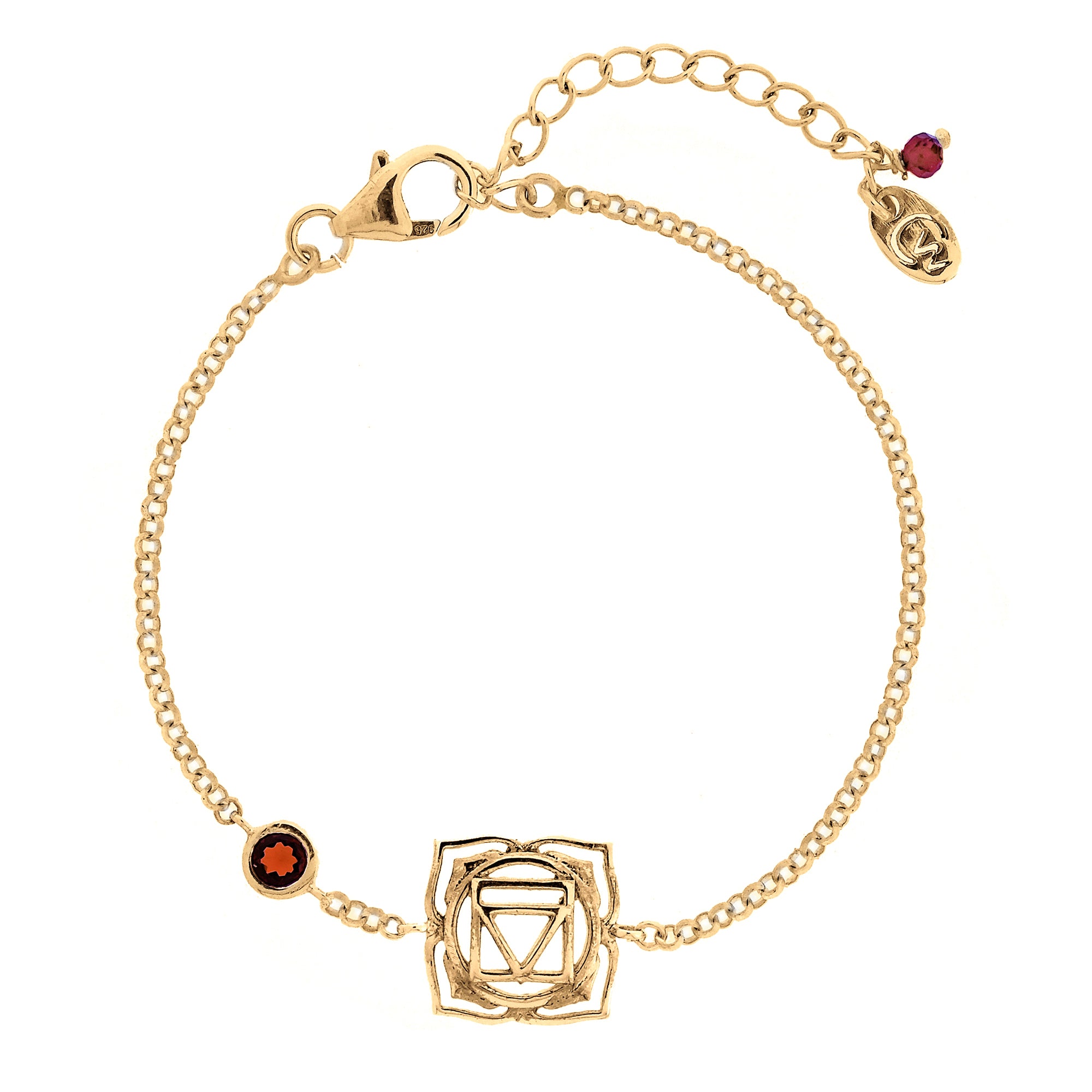 ROOT CHAKRA BRACELET GOLD