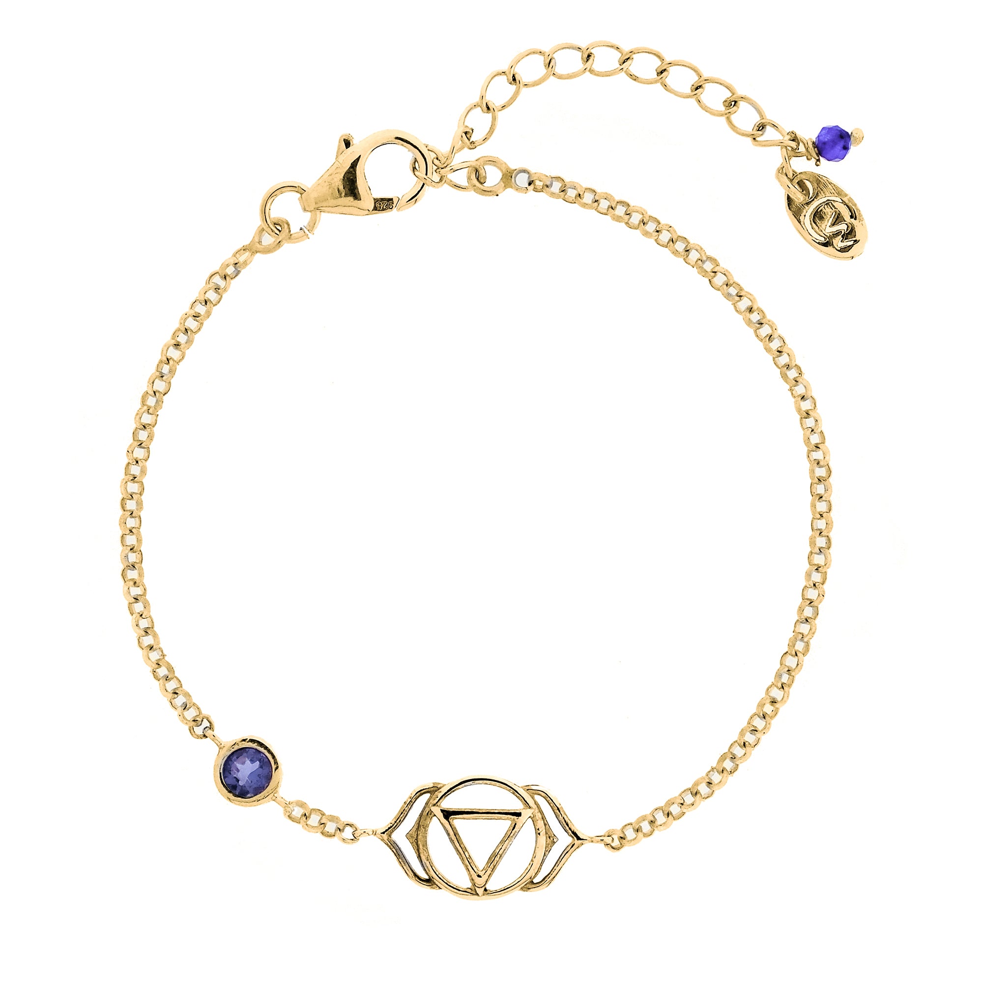 THIRD EYE CHAKRA BRACELET GOLD