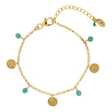 LAKSHMI BRACELET TURQUOISE GOLD