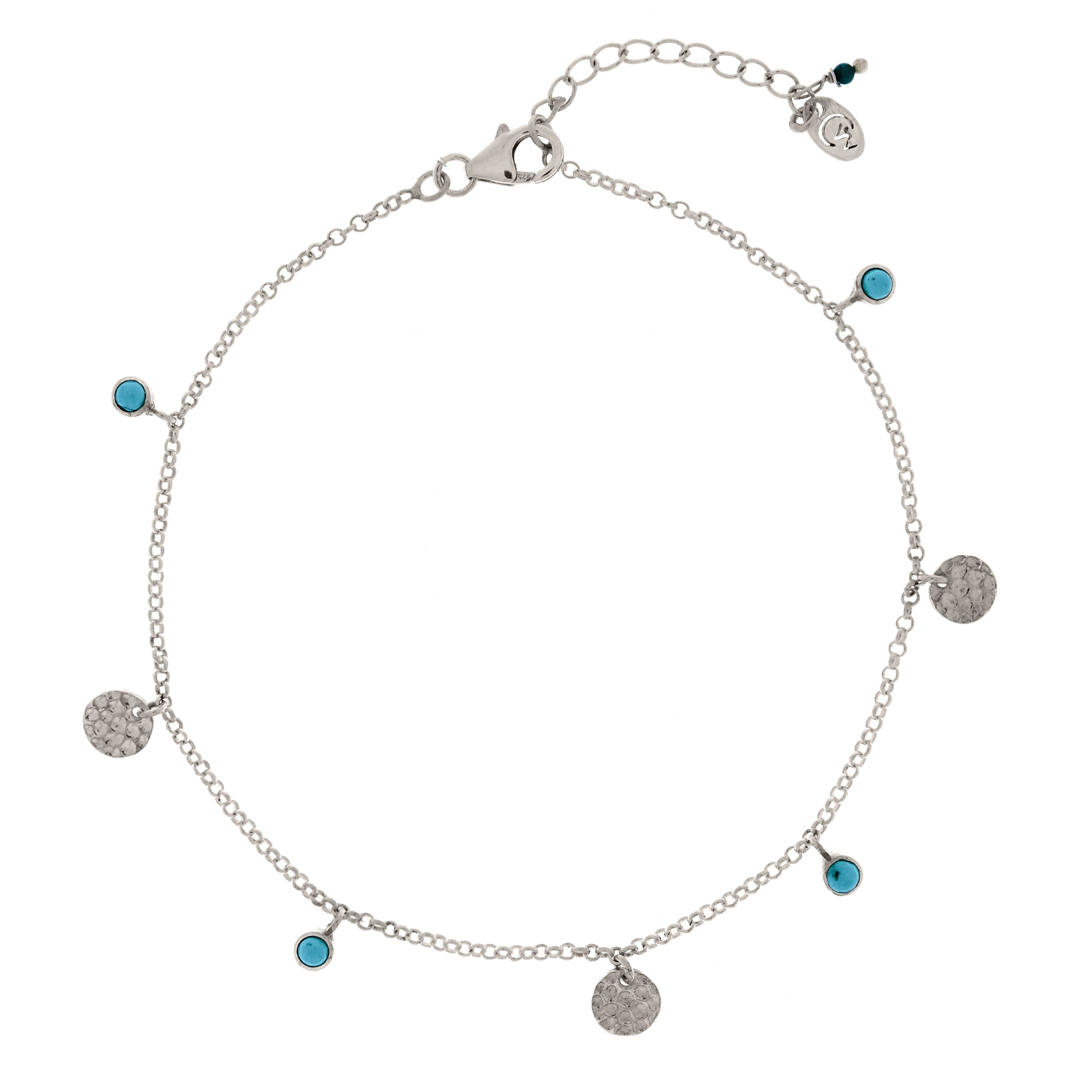 LAKSHMI ANKLET - TURQUOISE