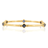 Divinity Princess Gold Iolite Stacking Bangle
