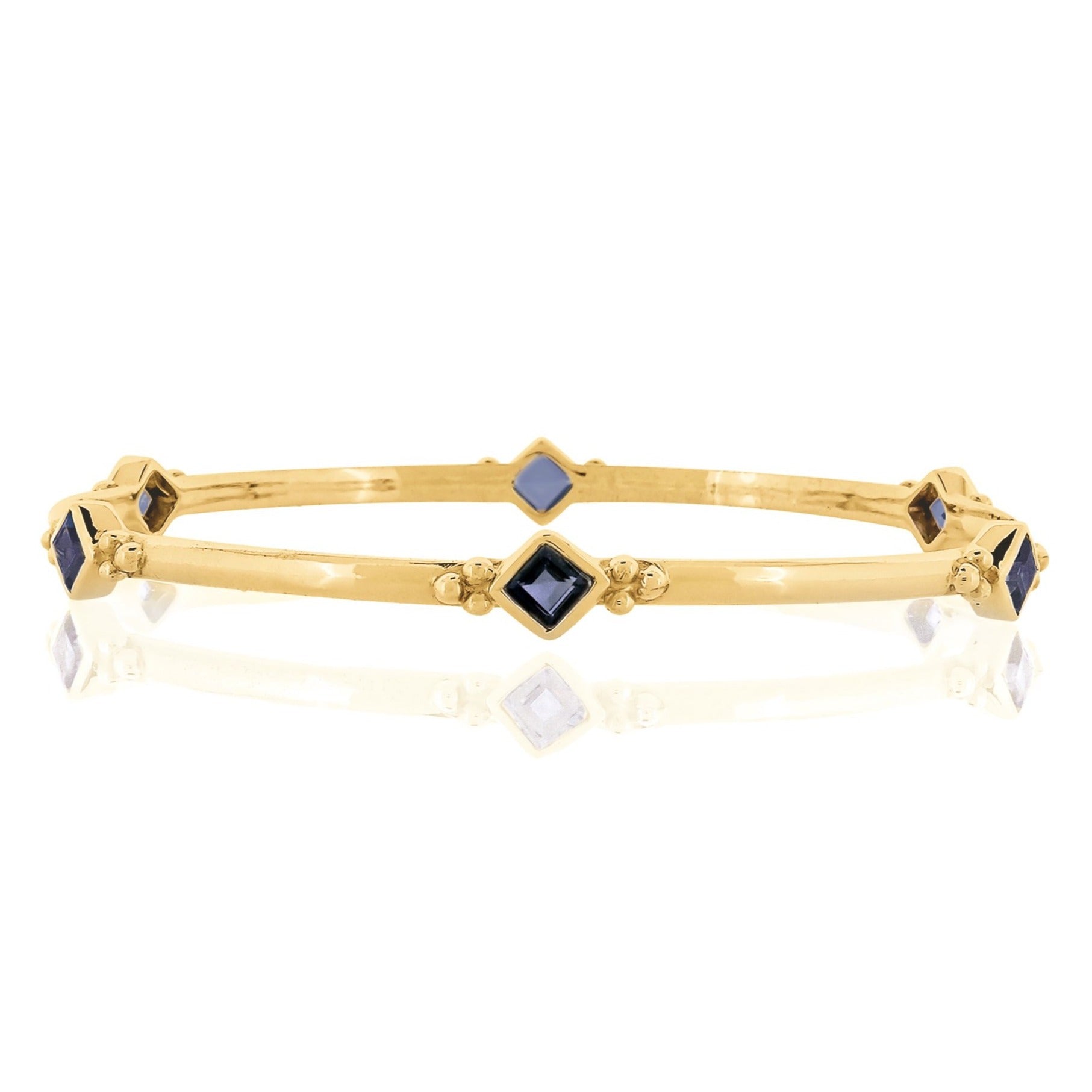 Divinity Princess Gold Iolite Stacking Bangle