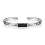 Maharani Men's Black Onyx Open Bracelet