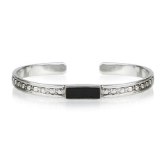 Maharani Men's Black Onyx Open Bracelet