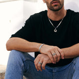 Men's Silver Spinner Rings